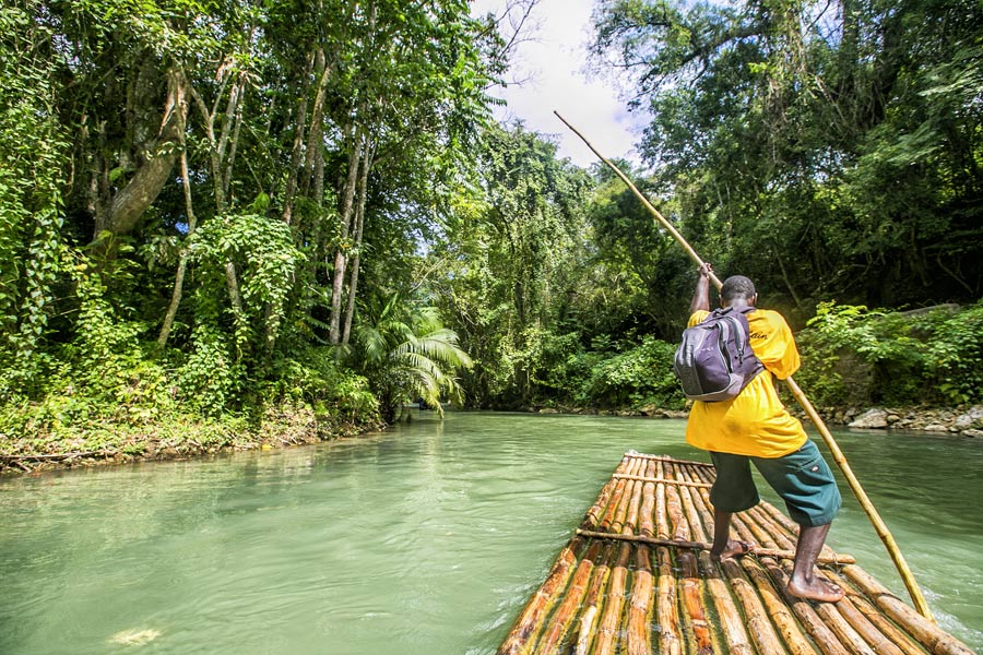 Jamaïque - La descente du Rio Grande en Bambou Rafting